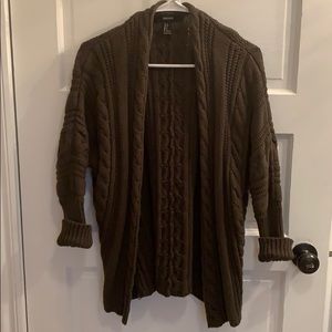 Dark green cardigan